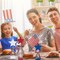 3 Pcs 4th of July Stars Tabletop Decoration Patriotic Centerpieces Wooden Standing Star Block